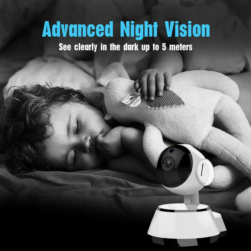 Mini IP CCTV Camera HD Auto Tracking Night Vision Infrared Baby Monitor Smart Home Surveillance CCTV Camera with WiFi V380 Pro