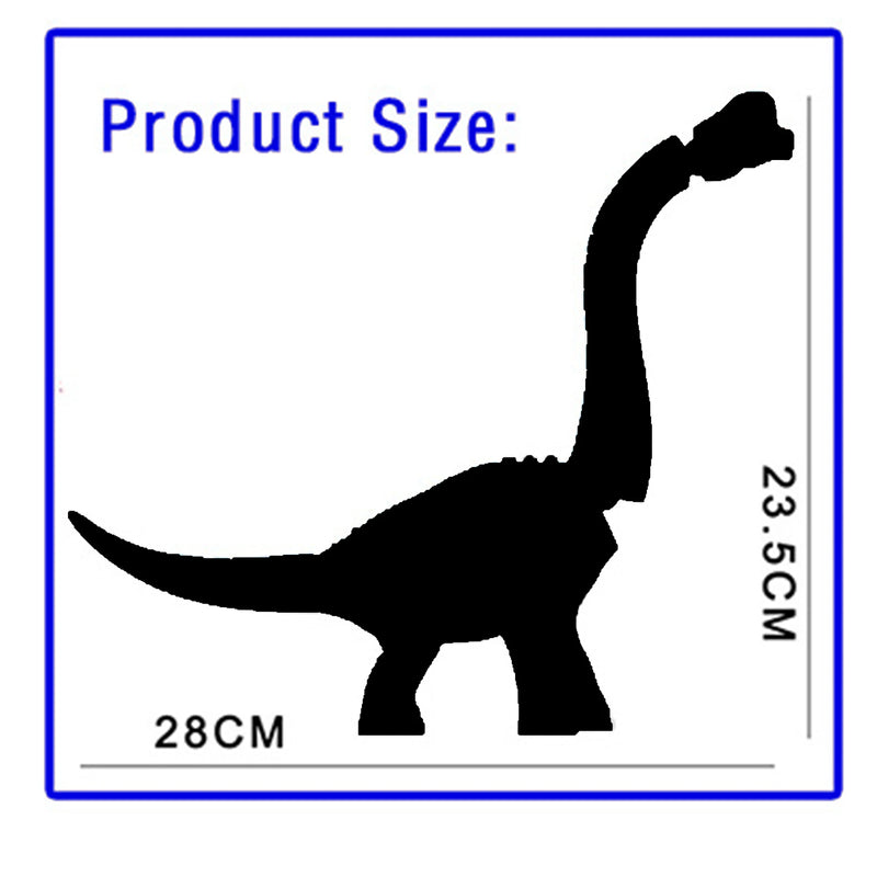 Chinese DIY Big Size Jurassic cute Brachiosaurus Dinosaur Discovery building block Educational Toys for Children gifts