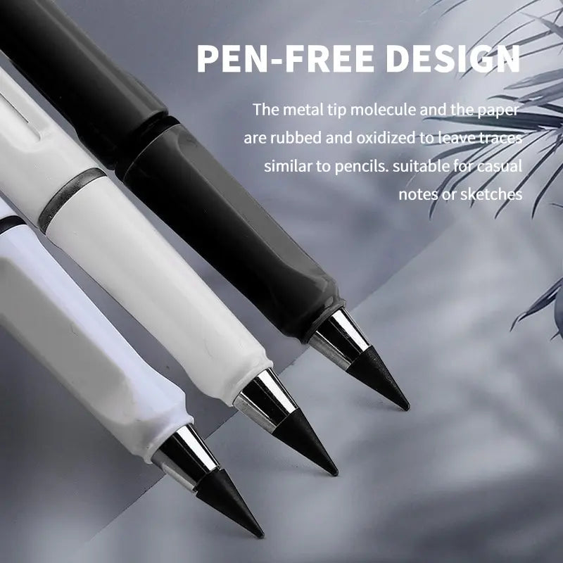 2pcs Black Technology Not Need to Sharpenl Pencil No Ink Student Eternal Positive Writing Kid School Supplies Stationery