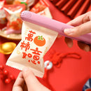 2025 Chinese New Year Snowflake Crispy Packaging 100Pcs 7x10cm Baking Cookie Machine Sealed Candy Bags