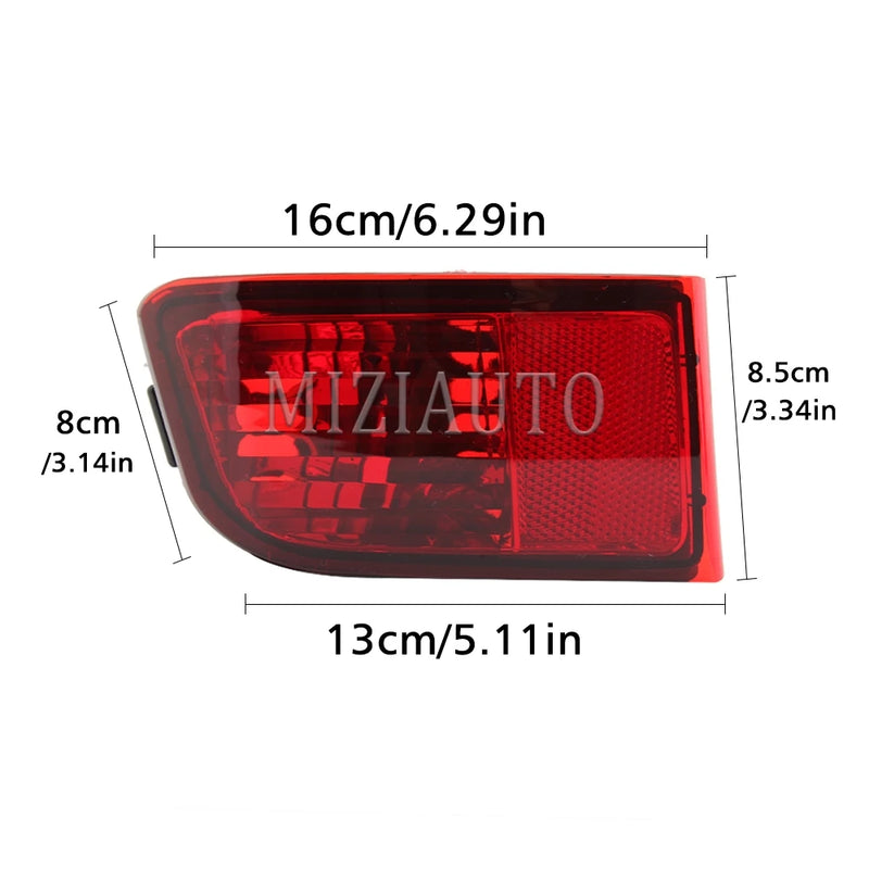 Rear Bumper Light Fog Lamp For Toyota Land Cruiser Prado 120 Series GRJ120 TRJ120 FJ120 2002-2009 No Bulb Brake Signal Accessory