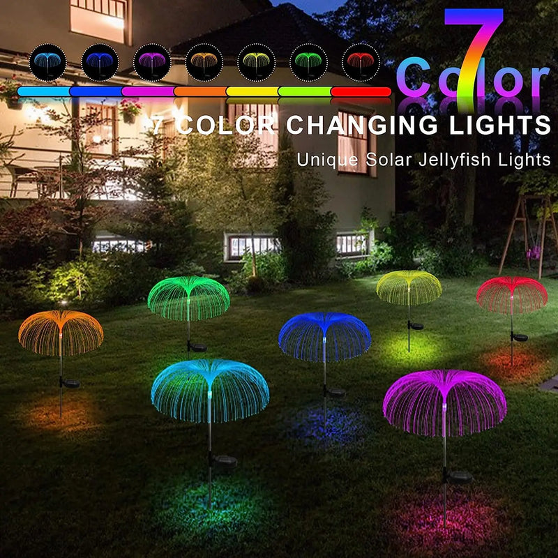 Solar garden lights, outdoors lights, jellyfish lights, luminous, charging, Christmas lamp and garden decorative lights