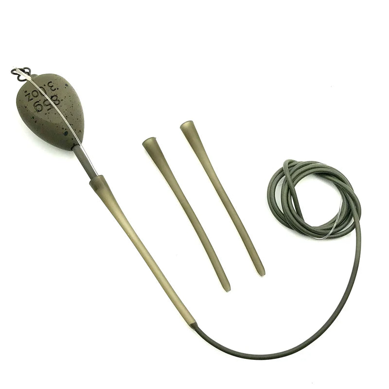 Carp Fishing Accessories PVA Solid Bag Tail Rubber For Lead System Of Rigs In line Leads Set Of PVA bags