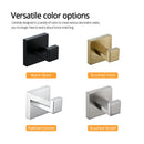 Bagnolux Towel Hooks Robe Hook Coat Hook Stainless Steel Heavy Duty Square Hooks Wall Mounted for Bathroom Kitchen Bedroom