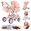 Baby Stroller 3 in 1 Easy Folding Multifunctional Stroller Travel Portable Baby Carriage Safety Seat EU Standard Free Shipping
