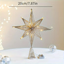Christmas Star Tree Topper, LED Glowing Star Lamp, Sparkling Night Light,  Festive Xmas Tree Ornament, Home Decor for Christmas