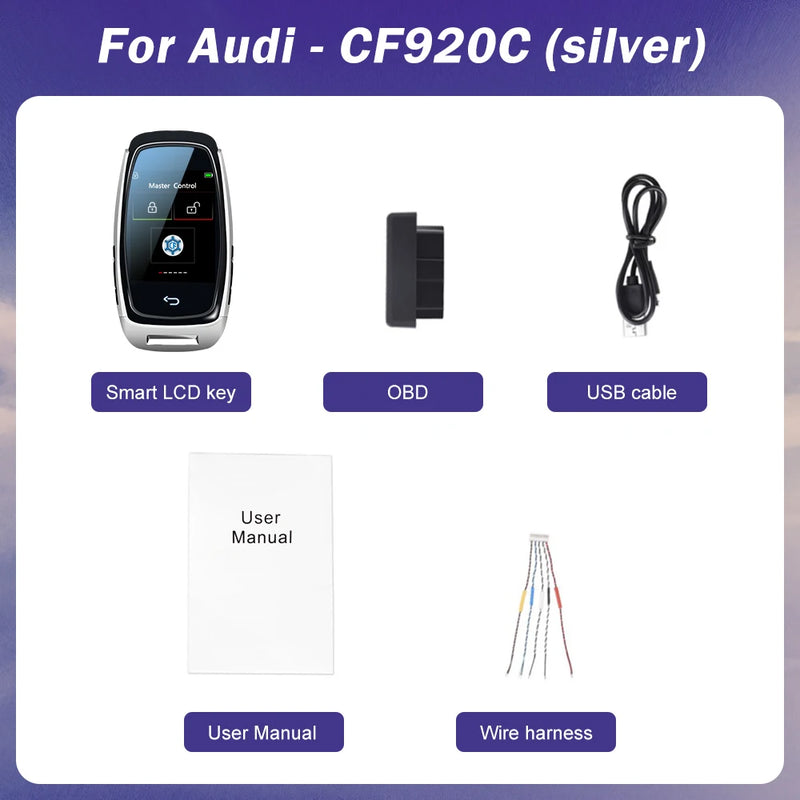 2024 New Universal LCD Smart Key APP Customized Wallpaper For BMW/Audi Cars LCD KEY Comfortable Entry Auto lock