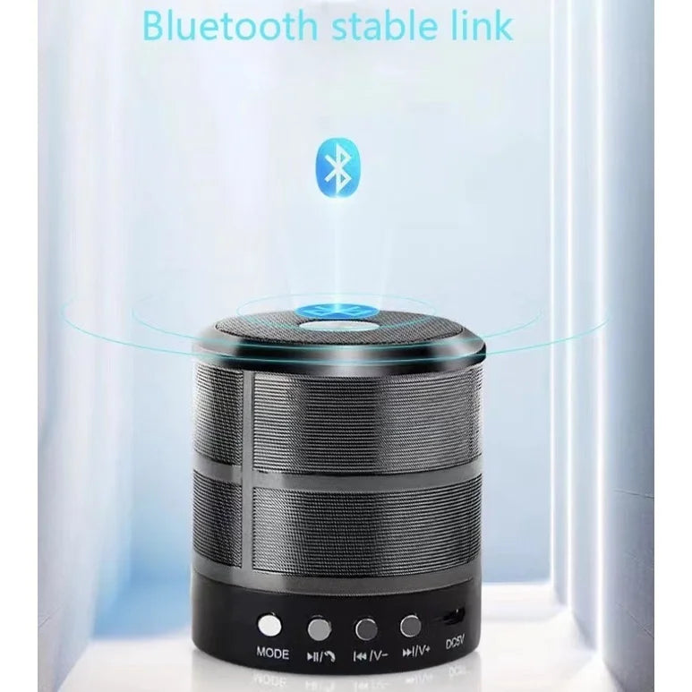 Mini Caixinha Som Bluetooth Portátil USP MP3 P2 SD Rádio