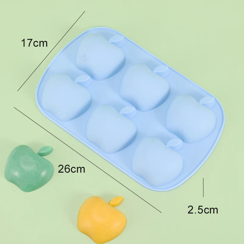 Apple Shape Mold Baking Chocolate Birthday Gift Apple Fruits Mousse Cake Molds Christmas Eve Gifts Craft Supplies