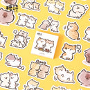 45 Pcs/BOX Kawaii Cat Stickers Aesthetic Stationary Cute Stickers For Cat Lovers Ideal On Laptop Journals Planners Scrapbook
