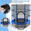 Trampoline for Children, Ø 140cm Mini Toddler Trampoline with Safety Net,Built-in Zipper, Round Trampoline Indoor and Outdoor