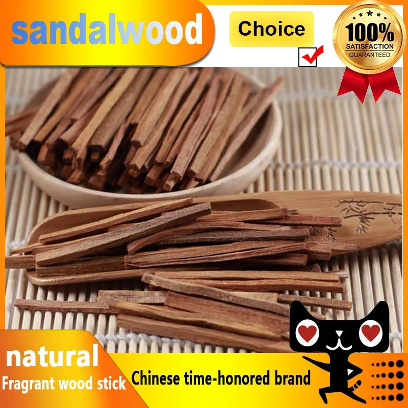 Natural Sandalwood Stick Fragrance Natural Hand Split Wood DIY Purification Healing Meditation Stress Relief Aromatherapy