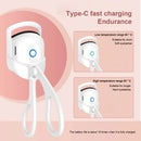 Electric Heated Eyelash Curler Eyelashes Curls Thermal Eyelash Curler Temperature Control Charging Mini Long Lasting Makeup Tool