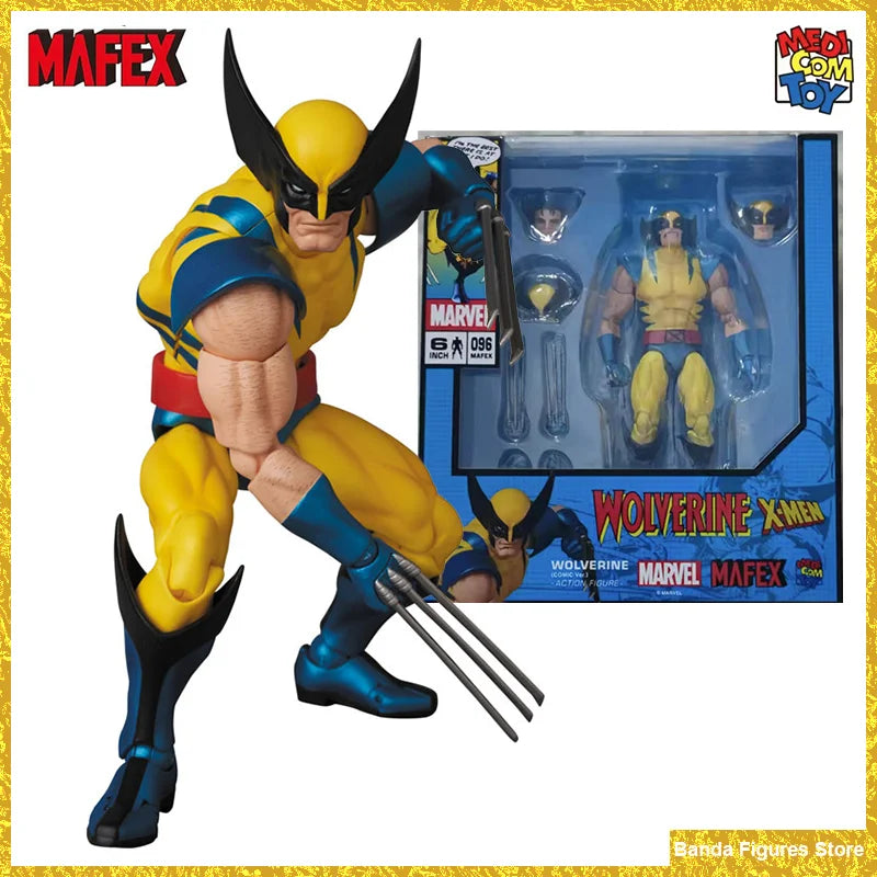 Original MAFEX No.096 MAFEX WOLVERINE COMIC Ver. X-MEN In Stock Anime Collection Action Figures Model Toys