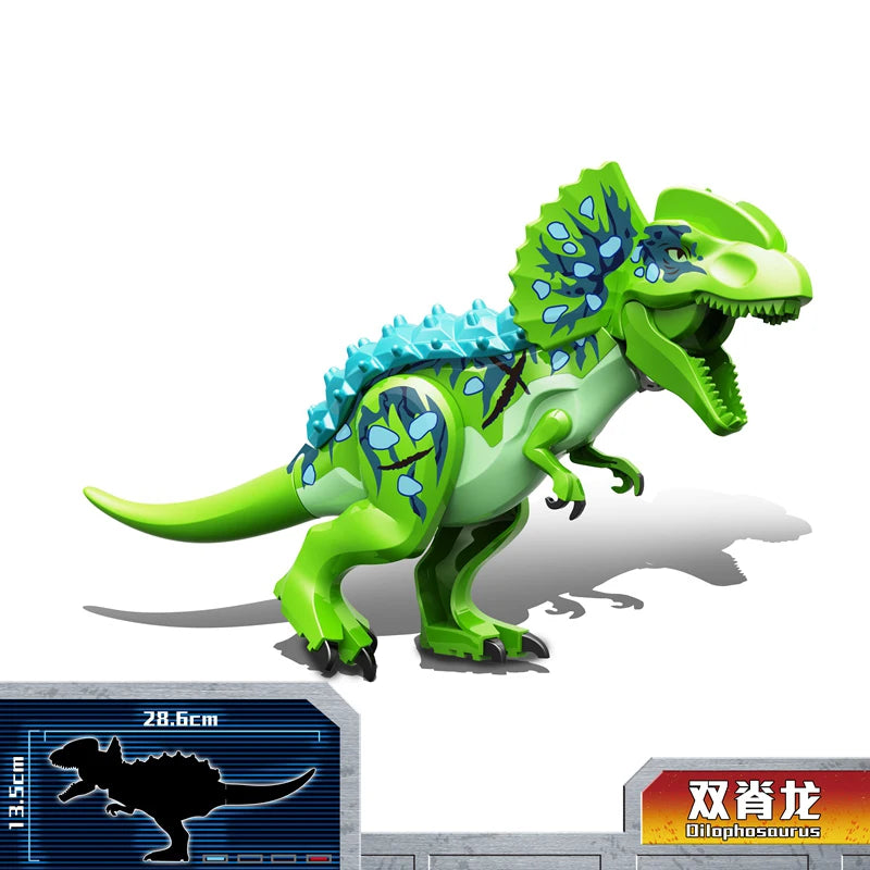 Brutal Raptor Building Jurassic Blocks World 2 MINI Dinosaur Figures Bricks Dino Toys For Children Dinosaurios Christmas