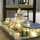 Capitol Building Model Micro Mini Building Blocks Toy: Complex Architectural Models, Creative Puzzle Assembly, Ideal Birthdays