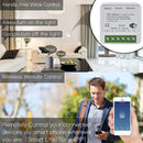 16A Tuya WiFi Smart Switch 2-way Control Mini Smart Breaker Work With Smart Life Alexa Google Home Alice
