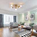 E27 Golden Branch Chandelier, 5-light Retro Metal Ceiling Light, Designed for Lighting in Living Rooms, Bedrooms, Kitchens, Bars