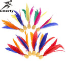10pcs China Jianzi Footbal Foot Kick Handwheel Feather Shuttlecock Fitness Entertainment For Physical Exercise