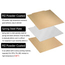 250x250mm For QIDI Q1 Pro, Ankermake M5 PEI Sheet Double Sided Powder Coated Spring Steel Sheet Textured PEI For Anker Make M5