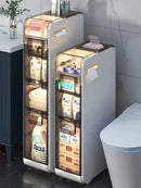 Bathroom Storage Cabine Narrow Tall Cabinet Storage Waterproof Coner Shelf Waterproof Toilet Paper Storage Bathroom Organizer