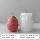 3D Easter Embossment Egg Silicone Candle Mold Egg Aroma Wax Plaster Ornaments Handmade Soap Mould