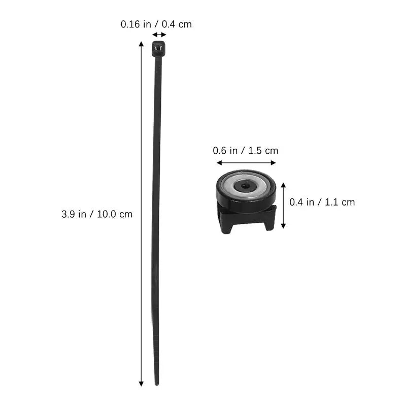 10 Pcs Cable Holder Tie Mount Nylon Ties Base With Stable Wire Fixing Seat Zip Cable Tie Mount