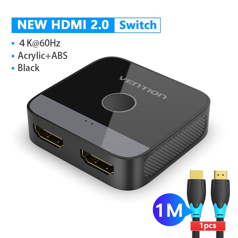 Vention HDMI Switcher 8K Bi-Direction 2.1 HDMI Switch 1x2/2x1 Adapter 2 in 1 Out Converter for PS4/5 Xiaomi TV Box HDMI Splitter