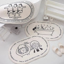 1pc Bath Mat Doormat Absorbent Carpets Entrance Mats Balcony Porch Area Rugs Living Room Bathroom Floor Mat For Tapis Shower