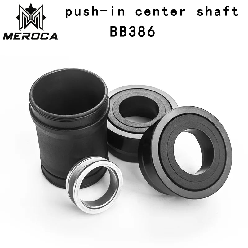 MEROCA BB386 Press Fit Bicycle Bottom Bracket Install Tool Steel Ceramic Bearing 24 30mm MTB Road Bike BB DUB For GXP Crankset