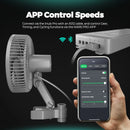 2025 Mars Hydro 6 Inch Clip on Fan Auto-Oscillating Fan EC Motor Adjustable Fan EC Motor 5 Blades 10 Speeds For Grow Tent Room