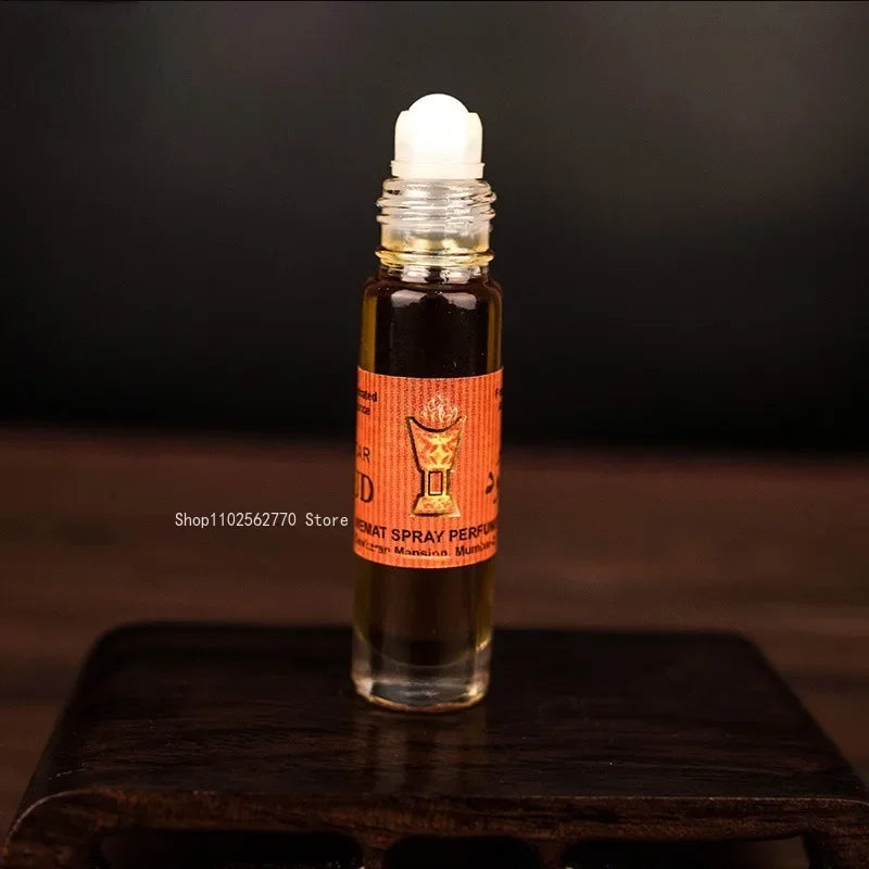 8ml / Bottle Indian Natural Sandalwood Essential Oil Perfume for Indoor Buddha Aromatherapy Soothing Spirit Lasting Fragrance