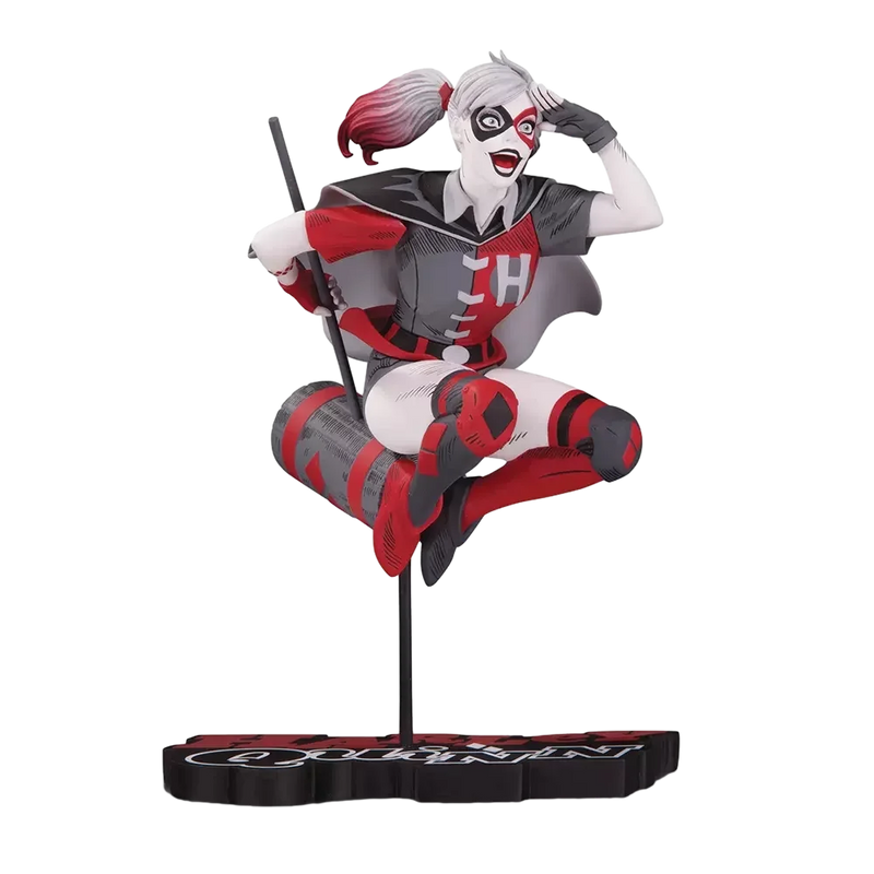 McFarland Toys Harley Quinn Red White & Black DC Direct Limited Edition 1:10th Scale Statue 7-inch figurine Collectible artwork