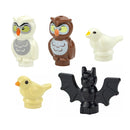 MOC City Animal Zoo Fram Accessories Building Block Figures Goat Sheep Eagle Owl Panda Parrot Seagull Penguin Bricks Toy Gift