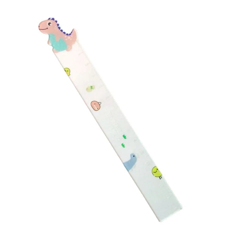 Dinosaur Ruler Kawaii Accessories Transparent Korean Cute Stationery 15cm Diy Drawing Tools Regla School Supplies Student Rulers