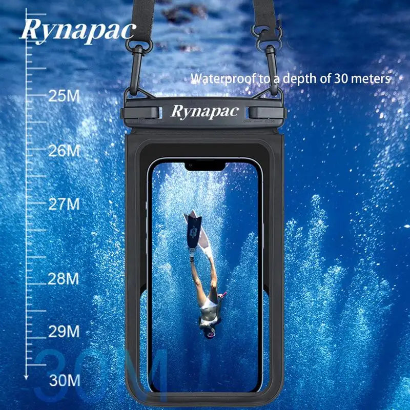 Universal Underwater Clear Cellphone Case Touchscreen Dry Bag With Neck Lanyard Waterproof Phone Pouch For Beach Pool Swimming