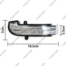For Mercedes-Benz C-Class W203 C230 C240 C32 2004 2005 2006 2007 4Door Car LED Mirror Turn Signal Light 2038201521 2038201621