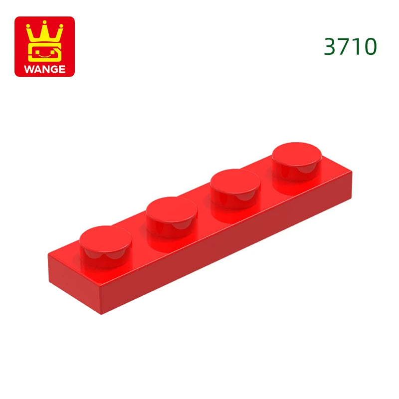 Wange 149Pcs/Lot 3710 1x4 Basic Building Block Moc Components Parts Compatible with Bricks DIY Children Assembly Toy Gift Box