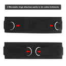 Waist Belt Neoprene Padded Gym Pulley Strap with Rings for Cable Machines Fitness Exercise Speed Agility Resistance Training