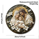 1pcs Easter Nativity Keepsake Christmas Plane Wooden Prayer Pendant Jesus Christ Religiou Hanging Tree Home Furnish Decor Supply