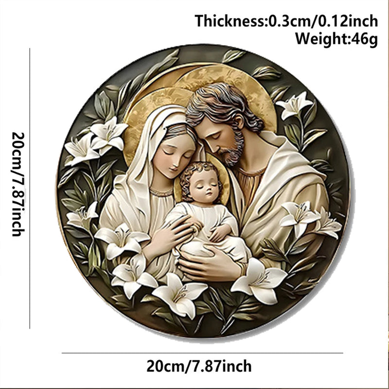 1pcs Easter Nativity Keepsake Christmas Plane Wooden Prayer Pendant Jesus Christ Religiou Hanging Tree Home Furnish Decor Supply