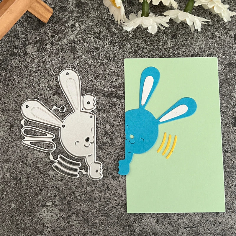 Easter Rabbit Metal Cutting Dies Stencils For DIY Scrapbooking Embossing Handcraft