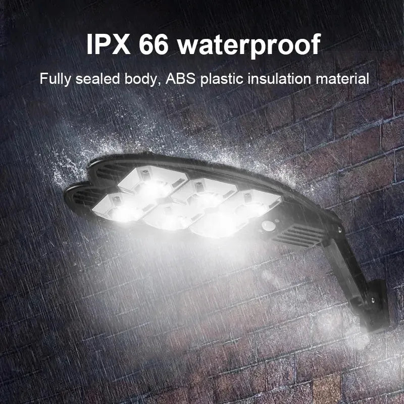 COB Solar Lights for Outside IPX66 Waterproof Solar Lamp Solar Wall Light with Remote And 3 Modes for Garden Yard Path Street