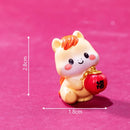 1PC 2026 New Year Figurines Miniatures Cartoon Lucky Horse Micro Landscape Ornaments Home Desk Decorations Room Decor Gift