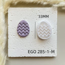 Shapes Small Easter Theme Polymer Clay  Cutter for Making Earrings, Easter Egg Rabbit Shape crucifix Soft pottery jewelry making
