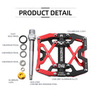 Bicycle Pedals Ultralight Aluminium Alloy Anti-Slip CNC BMX MTB Road Bike Pedal Cycling Sealed Bearing Bike Pedals