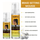 GOIPLE Hairstyle Fixative Cream Edge Control Oil Cornrow Styling Products Strong Hold Lock And Twist Foam Mousse Braid Hair Gel