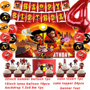 Cartoon The Incredibles Theme Boy Birthday Party Latex Balloons Cake Topper Banner Background Baby Shower Supplies For Kids Gift