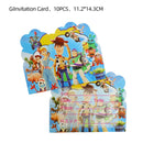 Cartoon Toy Story Buzz Lightyear Birthday Party Decoration Disposable Tableware Paper Plates Cups Balloons Baby Shower Supplies