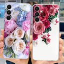 For Samsung A54 5G SM-A546B Phone Case Back Cover Butterfly Panther Pattern Samsung Galaxy A54 A 54 Bumper Soft Clear Capa Etui